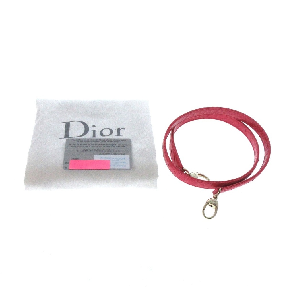 Dior Large Pink Python Handbag  Lady - Picture 11 of 15